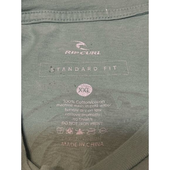 Rip Curl Ron Jon Surf Shop Graphic T Shirt Mens Green Short‎ Sleeve xxl - Picture 7 of 7